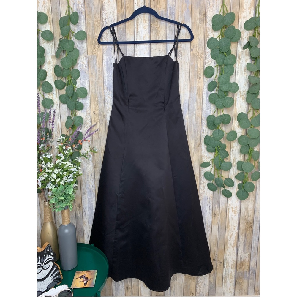 Jessica Mc/Gunne Sax Black Taffeta Prom Dress